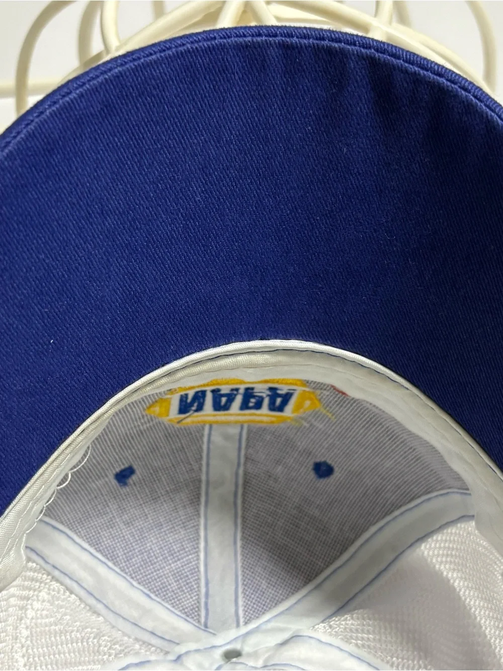 Racing Blue & White Trucker Cap